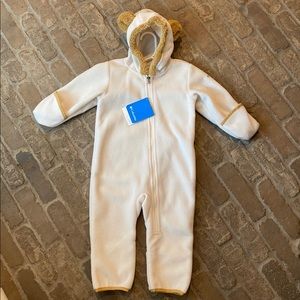 *SOLD *Columbia Tiny Bear Fleece Baby Bunting Suit